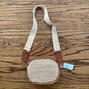NWT & Other Stories Straw Crossbody Bag
